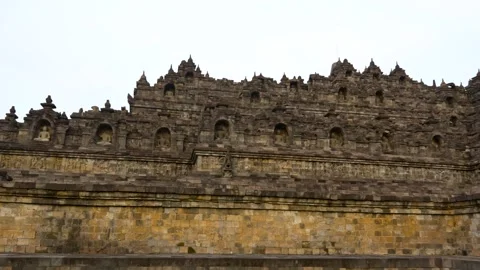 Beautiful Borobudur Temple Entrance,Central Java, Indonesia Stock Footage 316872598