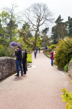 Beautiful, botanic garden in Spring. Stock Photos