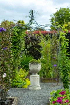 Beautiful, botanic garden in Spring. Stock Photos