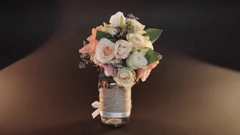 A beautiful bouquet rotating. Stock Footage 80823893
