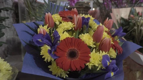 Beautiful bouquets of flowers Vidéo 106571874