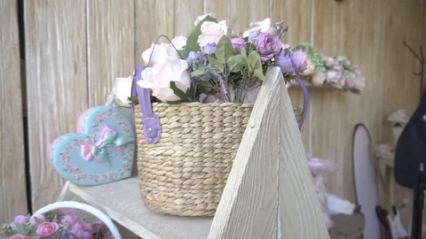 Beautiful bouquets of flowers 库存影片 106576254