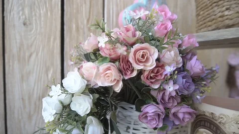 Beautiful bouquets of flowers 库存影片 106576256