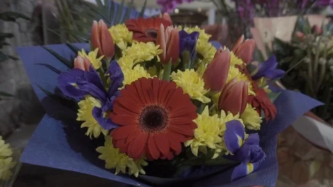 Beautiful bouquets of flowers Vidéo 106576320