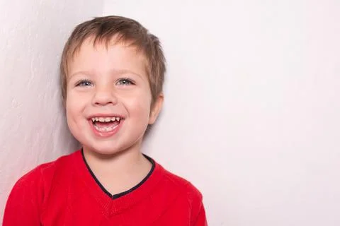 Beautiful boy smiling, laughing, joy Stock Photos