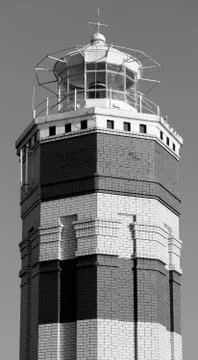 Beautiful brick lighthouse Stock Photos