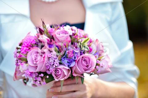 Beautiful bridal bouquet Stock Photos
