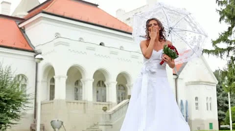 Beautiful Bride Stock Footage 24672967