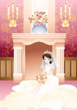 Beautiful Bride イラスト素材