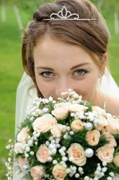 Beautiful bride Stock Photos