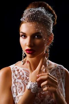 Beautiful bride Stock Photos