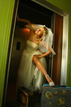 Beautiful bride Stock Photos