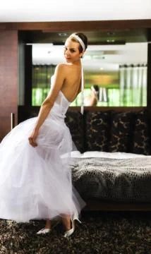 Beautiful bride Stock-Fotos