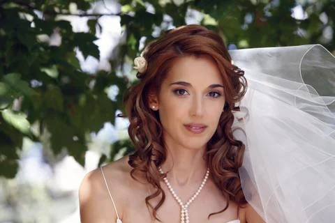 Beautiful bride Stock Photos