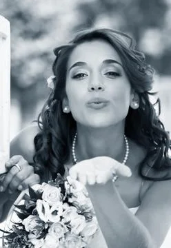 Beautiful bride Stock Photos