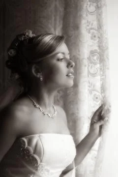 Beautiful bride Stock Photos