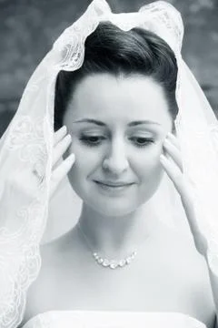 Beautiful bride Stock Photos