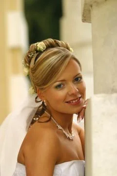 Beautiful bride Stock Photos