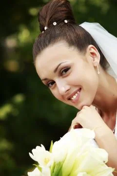 Beautiful bride Stock-Fotos