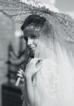 Beautiful bride Stock Photos