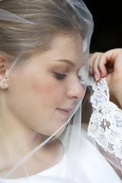 Beautiful bride Stock Photos