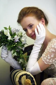 Beautiful bride Stock Photos