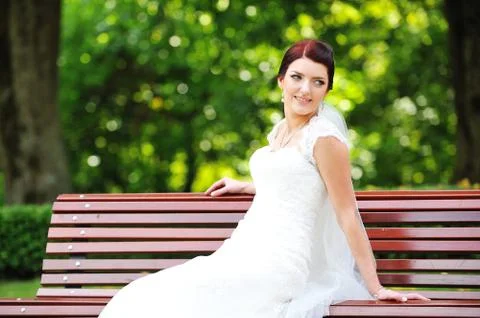 Beautiful bride Stock Photos