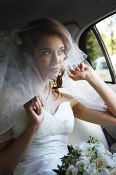 Beautiful bride Stock Photos