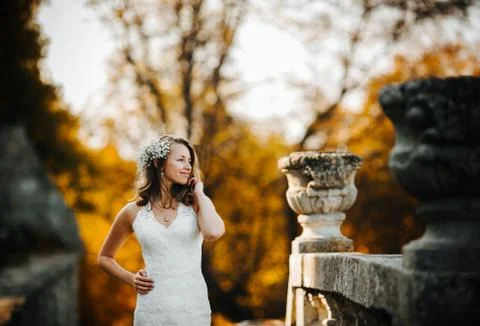 Beautiful bride Stock Photos