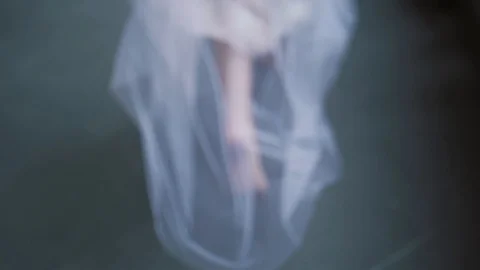 Beautiful bride runs between the columns. Italian architecture. Beautiful Video stock 103867233