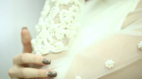 Beautiful bride smiling Stock Footage 61687612