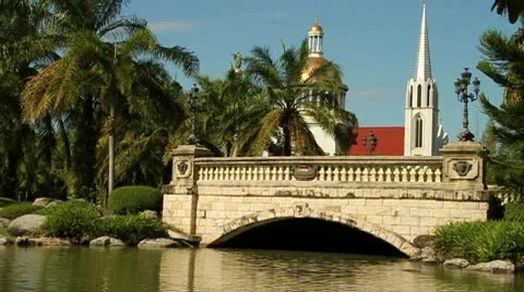 Beautiful Bridge Stock Footage 10562171