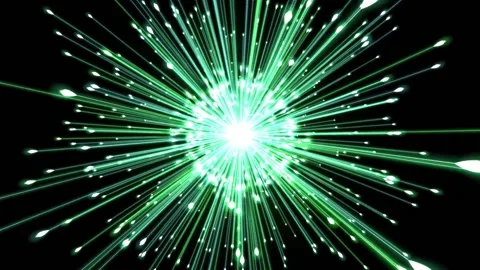 A beautiful bright green firework exploding in the air Vídeo Stock 138549539