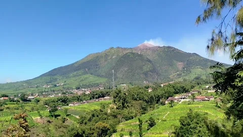 Beautiful bright mountain peak landscape  스톡 동영상 341827614