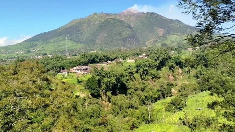 Beautiful bright mountain peak landscape  Stock Footage 341827648