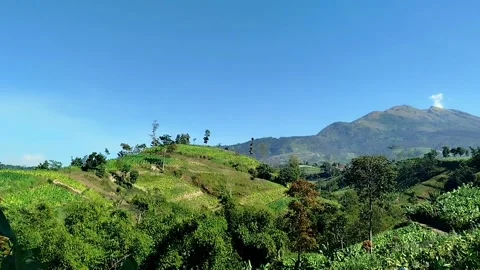 Beautiful bright mountain peak landscape  Stock Footage 341827684