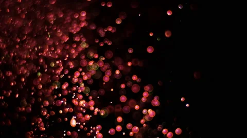 The beautiful bright particles stream. slow motion Stock Footage 159628605