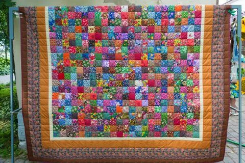 Beautiful bright patchwork. Stock Photos