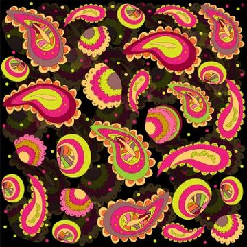 Beautiful bright vector  pattern Stock Illustration