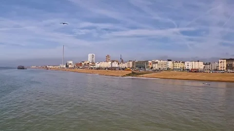 Beautiful Brighton beach view. Stock-Footage 276553108