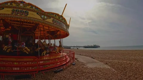 Beautiful Brighton beach view Stock-Footage 276975275