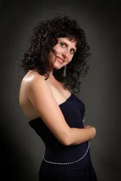 Beautiful brunette Stock Photos