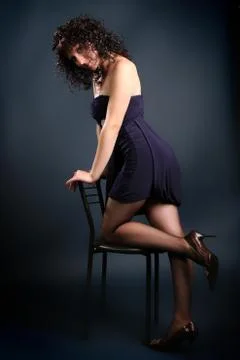 Beautiful brunette 스톡 사진