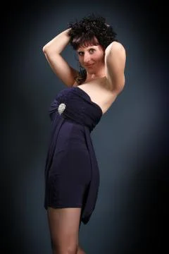 Beautiful brunette Stock Photos