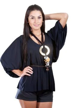 Beautiful Brunette Stock Photos