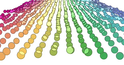 Beautiful bubble particles circle background. Circle abstract particles sponge Stock Footage 154521411