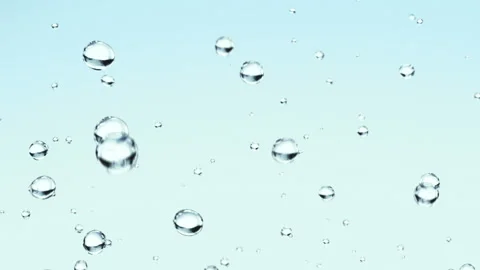 Beautiful Bubles Motion 4K.Realistic with Macro camera. 3d illustration. Stock-Footage 151335135