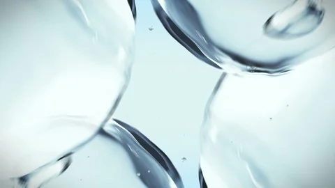 Beautiful Bubles Motion Loop with Alpha matte 4K.Realistic with Macro camera Stock Footage 121950220