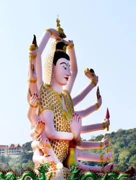 Beautiful Buddhist statue Stock Photos