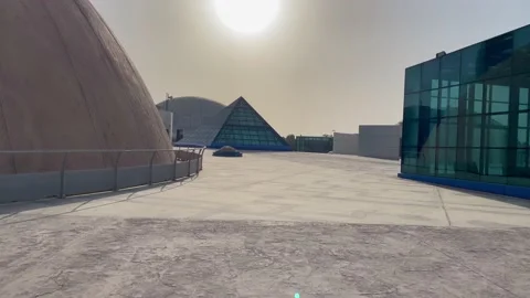 Beautiful building models views , architectural landmark in Zabeel Park Video stock 157581217